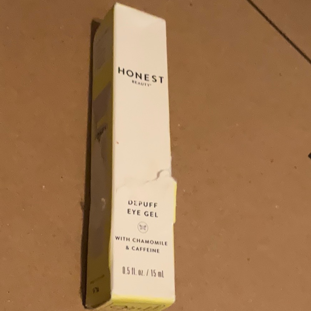 Honest Beauty Depuff Eye Gel 0.5 oz chamomile caffeine